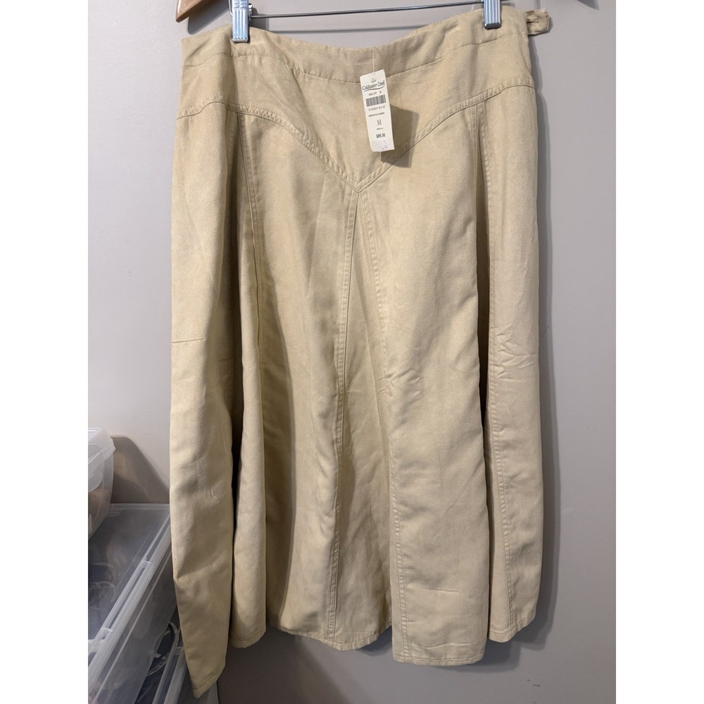 VTG Coldwater Creek Women's Maxi Skirt 100% Polyester Pull On NWT Sz Med